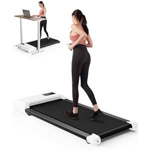 Walking Pad, Under Desk Treadmill for Home Office, Portable Mini Treadmill with Remote Control, 2.5 HP Walking Jogging Machine in LED Display, 265 lbs Weight Capacity, Free Installation