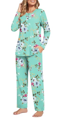 syoss Women's Pajama Sets Long Sleeve Loungewear Sleepwear 2 Piece PJ Sets L-4XL4