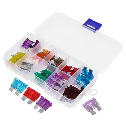 Kit de 50 fusibles automotrices mini coloridos (3 A - 40 A), repuestos para autos, RV y motorhomes miniatura 1