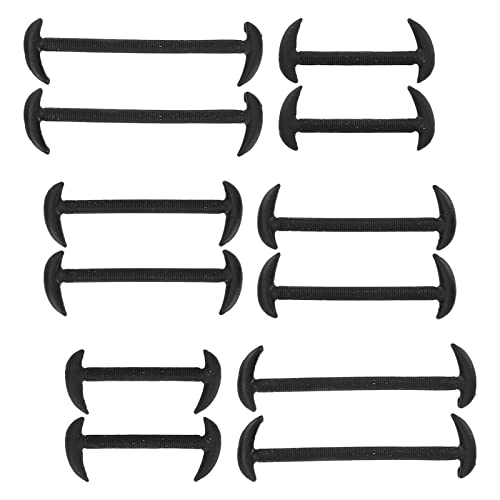 Naroote Elastische Schuhschnürsenkel, Schnürsenkel für Turnschuhe 12 PCS Professional ohne Krawatte Schnürsenkel ohne Krawattenschuhschnürsen