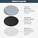 Teflon Furniture Sliders, Chair Leg Floor Protectors, 20pcs 25mm Self-Adhesive Chair Leg Floor Protectors for Easy Moving on Carpet Hardwood Tile (Grayish Blue)