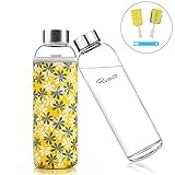 Diseño Humanizado: La funda de neopreno antideslizante desmontable ofrece protección, decoración y efecto de aislamiento para la botella de agua. Gran comodidad con bucle de transporte incorporado para llevarlo donde quiera que vaya.