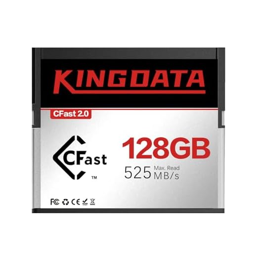 KINGDATA CFast 2.0 Memory Card 128GB High-Speed for 4K Video & HD Recording Compatible with Professional Cameras