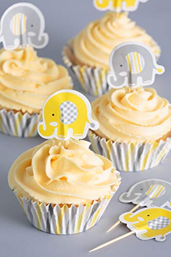 Mason Cash 48 Elephant Cupcake Case & Toppers, Multicolor - Image 3