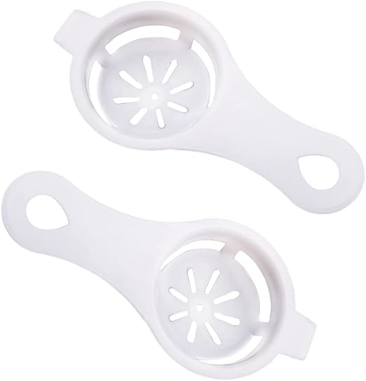 Egg Separator, 2 Pcs Egg Yolk White Separator, Egg White Separator, Egg