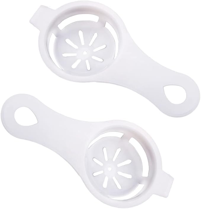 Egg Separator, 2 Pcs Egg Yolk White Separator, Egg White Separator, Egg White Filter, Kitchen