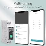 TONGOU Smart Home DIN Rail WiFi Switch, 1P+N 1‑63A, Over-Current Protection, Tuya/Smart Life Remote Control, Voice Control via Alexa &Google Assistant, Energy Monitor, Timer Functions, FCC Certified - Image 5