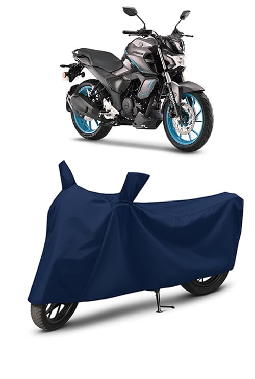 Image of Waterproof Bike Cover for Yamaha FZ FI | All Weather Protection from Rain, Dust, UV Rays & Scratches with Mirror Pockets & Buckle Belt | FZ FI Bike Cover
