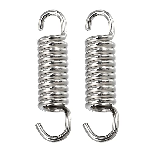A ABSOPRO 2 Pcs Motos Échappement Tuyau Ressort 43mm 1.69
