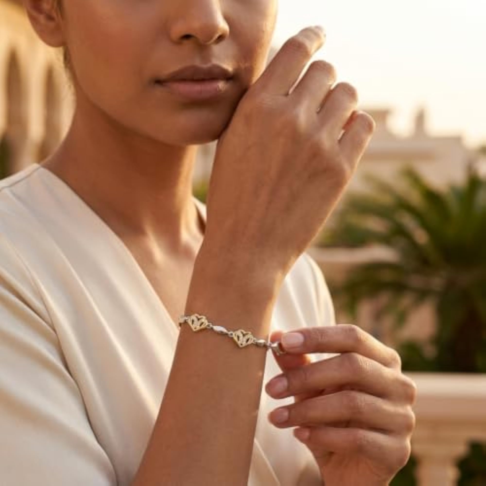 Women's 925 Sterling Silver Adjustable Ball Chain Bracelet