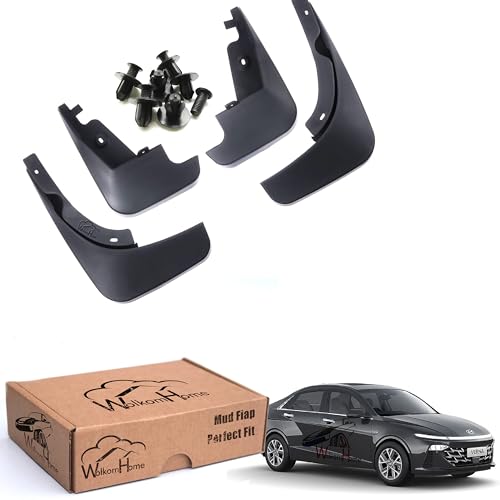 Image of WolkomHome Mud Flap Compatible with Verna 2023 - Durable Splash Guards for Car Exterior Protection