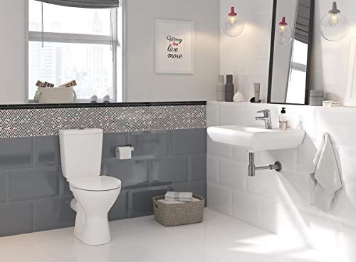 VBChome WC Komplettset aus Keramik mit Spülkasten | Wandhängendes Tiefspül-WC mit waagerechtem Abgang & WC-Sitz aus Kunststoff | Hygienisch, pflegeleicht & modern – Bild 7