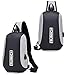 Munich 599915, Bolso bandolera para Hombre, Gris (Gris), 5x31x18 cm (W x...