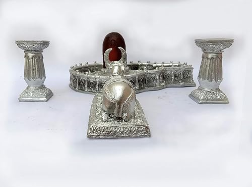 Evite altares incompletos usando este kit de Shivling con Nandi para puja 3