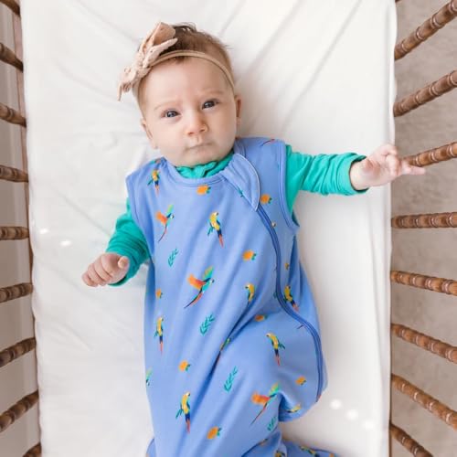 Image of KYTE BABY Unisex Rayon Made from Bamboo Sleep Bag for Babies and Toddlers, 0.5 Tog (Medium, Macaw)