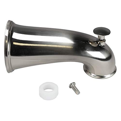 DANCO Decorative Bathtub Faucet Spout with Pull Up Diverter | 6 Inch Length | Brushed Nickel Finish (10316) by Danco - Image 5