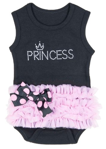 Baby Girl Princes Onesie with Pink Tutu 0-6 Months