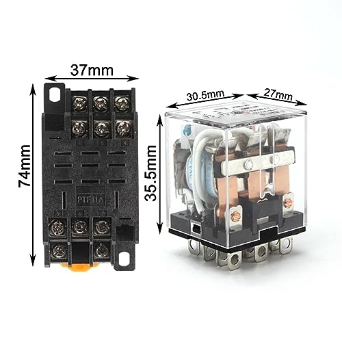 Relé electromagnético HH63P LY3NJ de alta precisión con base de 11 pines PTF11A de cobre puro 2