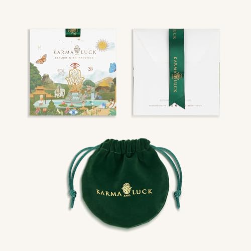 KARMA AND LUCK Spirit of Love - Genuine Garnet Stones 925 Sterling Silver- 18K Gold Plated Wrap Bracelet for Women with Gorgeous Heart Charms. Ready to Gift for Her. (Tourmaline)3