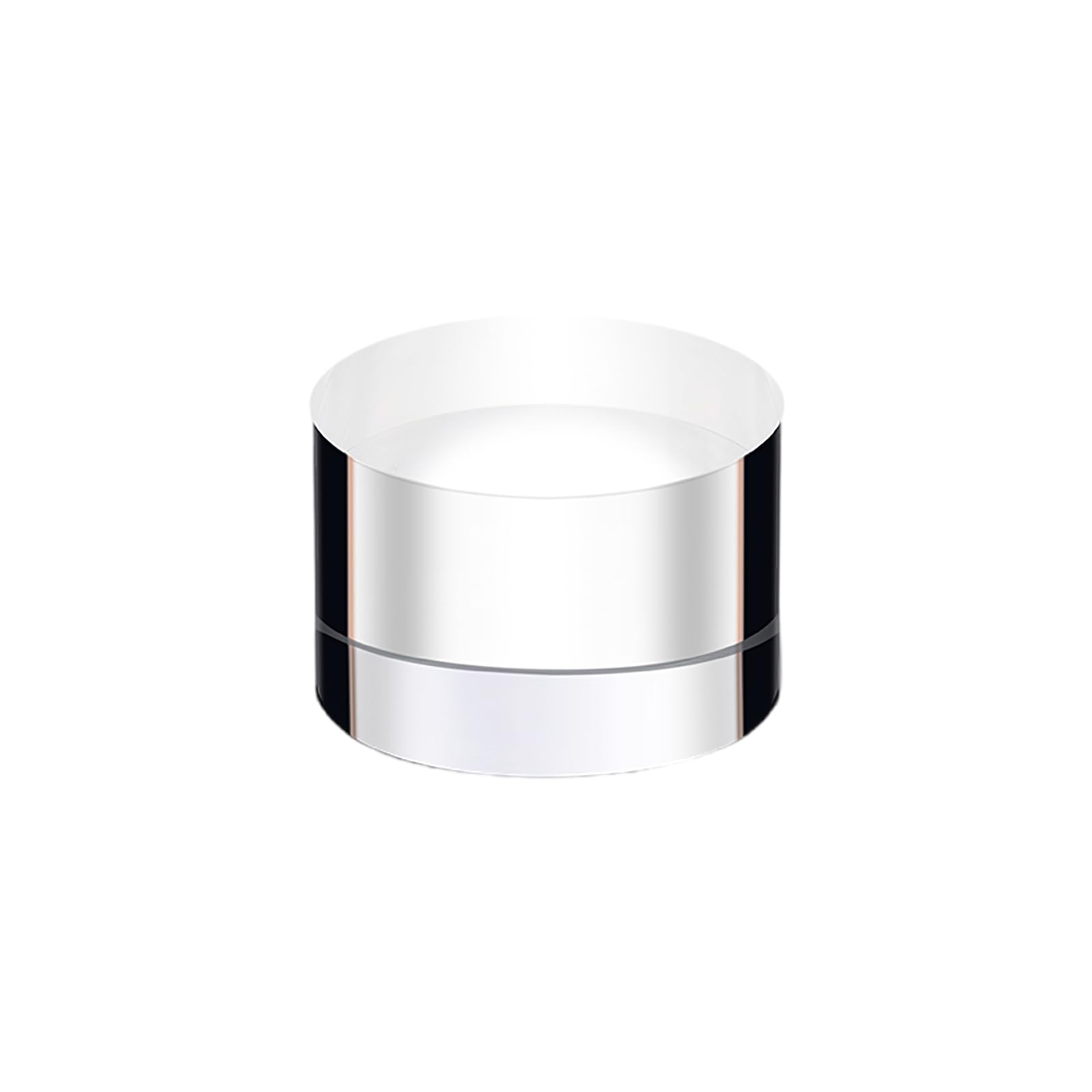 EYRMQWJPC Acrylic Cube Display Block, Acrylic Cylinder Display Stand 5cm Diameter Multiple Heights(5cm)