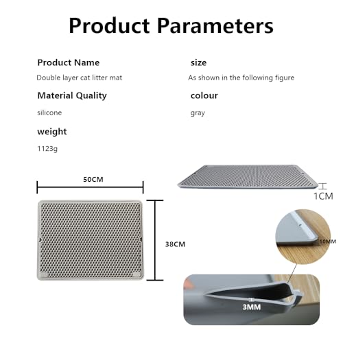 Windhunt Tapete de areia de silicone para gatos urina e tapete de areia à prova d'água Tapete de pr