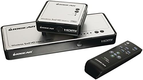 IOGEAR Long Range Wireless HDMI Matrix with Multicast, black, one size