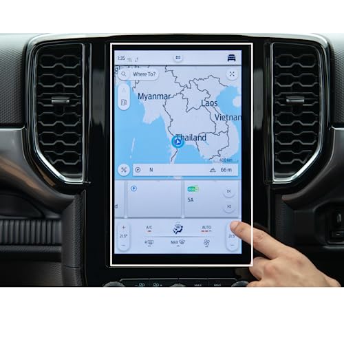 Verre trempé 12 pouces Ford Ranger protecteur écran navigation GPS voiture Wildtrak 2022 2023