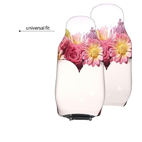 Housse de siège auto anti-tache motif fleurs pour sièges abîmés