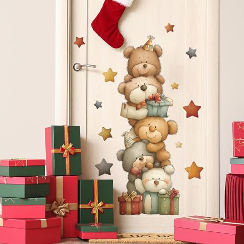 Vinilo decorativo Achang oso acuarela para pared miniatura 4
