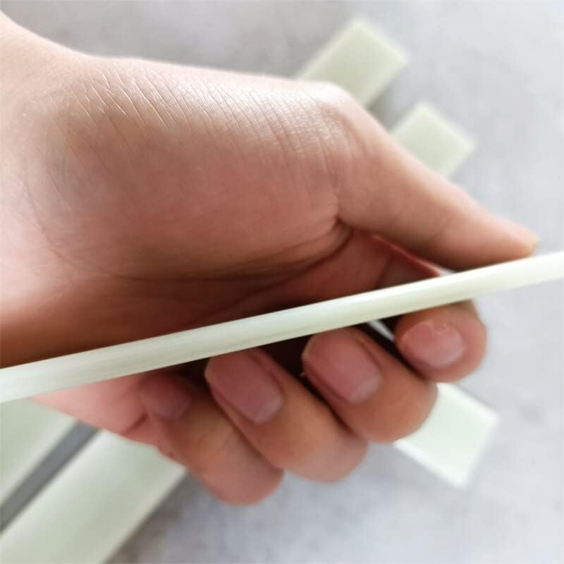 White Glass Fiber Sheet Strip 5X25MM Fiberglass Rod Length 570mm Insulation Corrosion Resistant Material - (Color: 1PC 5X25X570MM, CN)