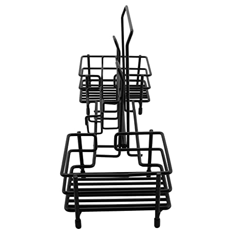G.E.T. 4-931852 15" x 4.5" 3-Compartment, 6.75" Clipper Mill, Iron Powder Coated, Black by GET - Image 4