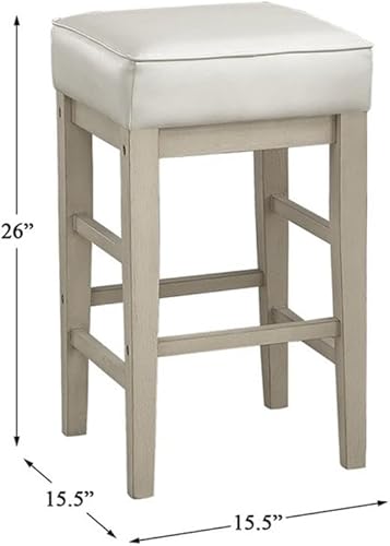 Miniatura 3 de Lexicon Wrigley Taburete de altura de mostrador (juego de 2), 26" SH, blanco Blanco,Gris,Negro -