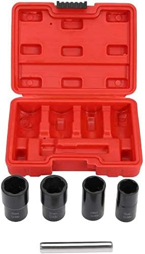 VCT Twist Socket Set 5 Pc Metric Lug Nut Extractor Socket Set Bolt Grip