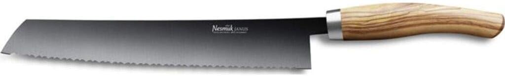 Olive Wood Janus Bread Knife 270 by Nesmuk