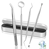 Tools Kit Oral Care with Tarter Scraper, Dental Picks/Mirror for Home Dentist Adults Kids Dogs Pet