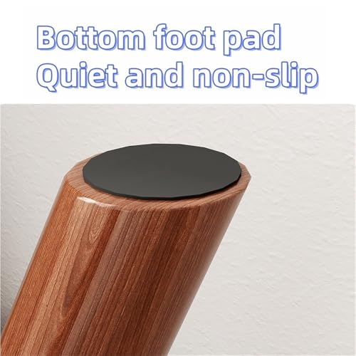 Reposapiés pequeño de madera con cojín suave para el salón o dormitorio 4