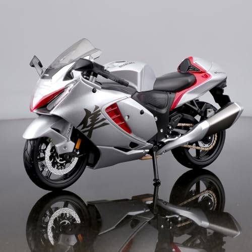 Modelo a escala 1/12 motocicleta Suzuki Hayabusa metal y plástico miniatura 4