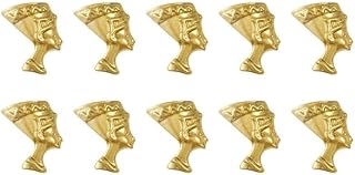 10PCS Egyptian Pharaoh Nail Art Decorations Cleopatra Nail Art Charms Decorations for Nail Art Designs DIY Bride Nail