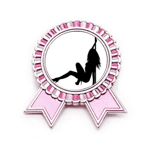 Broche rose pour danseuse métal épingle solide pour sac de sport