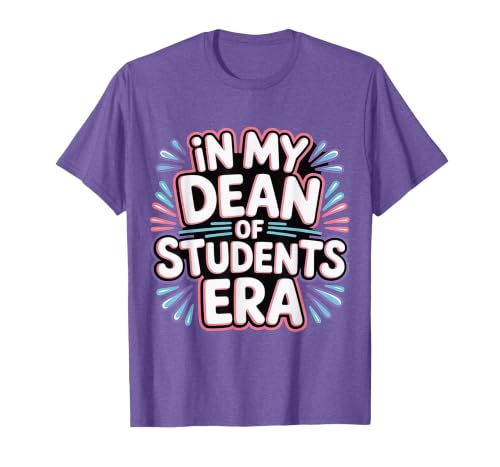 in My Dean of Students Era Counselor Faculty School - T-Shirt, Men, Purple Heather, Medium