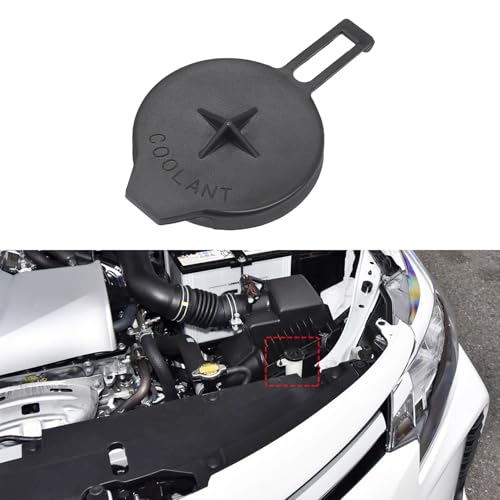 Engine Coolant Expansion Reservoir Tank Cap, Engine Radiator Reservoir Tank Cap, 16471-23030 1306F5 Engine Coolant Reservoir Tank Lid Cap Cover Car Accessories Fits for Toyota Corolla 2014-2019