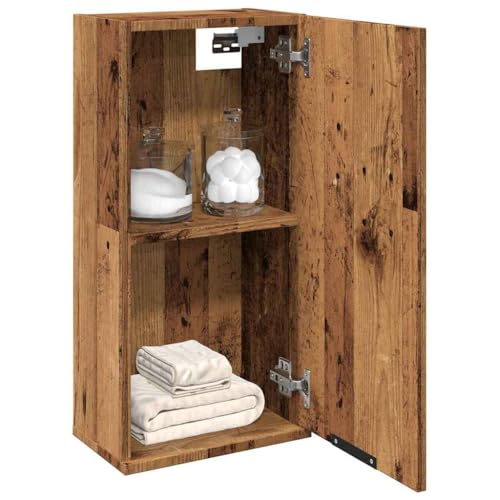 Genérico Armario de baño de Pared Madera Envejecida 32x20x67 cm,Mobiliario,Armarios y Almacenamiento,Tocadores,Tocadores de baño,856937