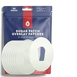 Sugar Patch Adhesive Patches – Waterproof & Sweatproof for, Pre-Cut Adhesive Tape, for CGM/Omnipod Insulin Pumps – 10 Pack, Arctic White (Dexcom G6)