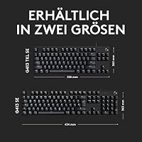 Logitech G G413 TKL SE Mechanische Gaming-Tastatur (Schwarz) – Ansicht 7