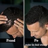 Leon Miguel® Hairr Line Powder – korektor/puder bazowy | zagęszczanie i uzupełnienie włosów dzięki makijażowi Shadow Make-Up | wodoodporny czerwonobrązowy
