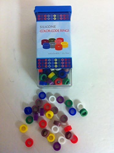 Plasdent 205CD Autoclavable Silicone Color Code Instrument Rings Large 80/pk