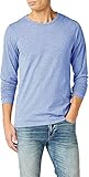  JACK & JONES Herren Basic O-Neck Tee L/S Noos Langarmshirt (Faded Denim (Melange), S)