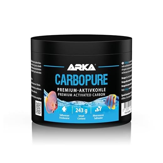 Aktivkohle Aquarium 500 ml – entfernt Trübstoffe, Medikamentenreste & Farbstoffe – für klares Wasser in Süß- & Meerwasseraquarien – säuregewaschen & dampfaktiviert – ARKA Carbopure