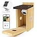 Losbenco Smart Bird House with Camera, 1080P Camera Bird Nest Watch Bird Nesting & Hatching in Real Time, AI Identify Bird Behavior & Create Bird Story, Ideal Gift for Bird Lover