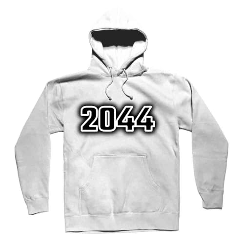 Hoodie unisex white 2044 sweat-shirt blanc premium et durable